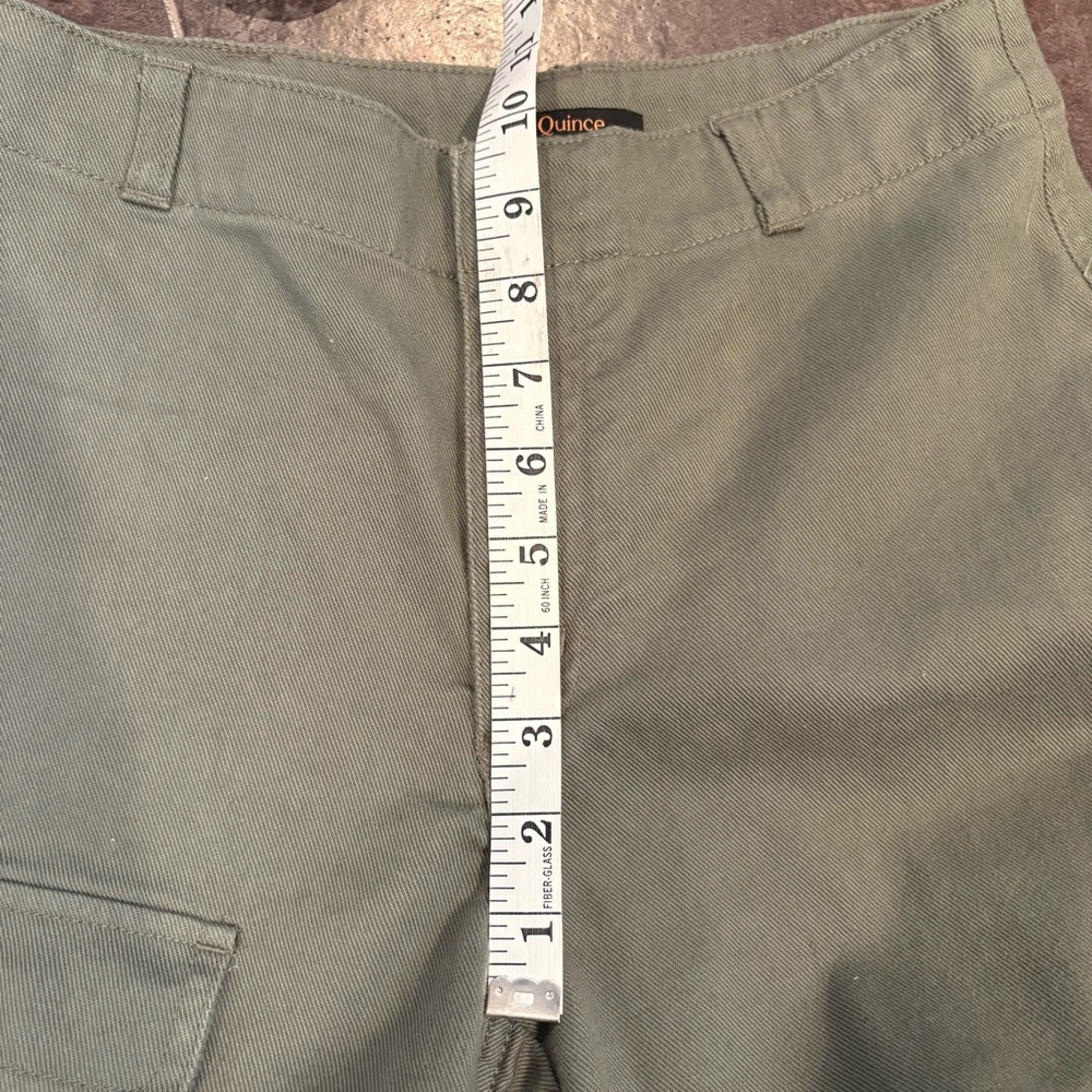 Quince Organic Stretch Cotton Twill Cargo Pants Size 2  Utility wide leg - Picture 7 of 10